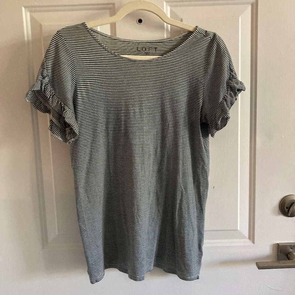 Loft Womens XS Striped Tee